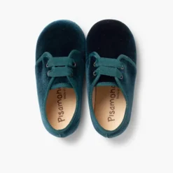 Menina Pisamonas Sapatos De Veludo Atacadores Gorgorao
