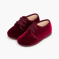 Menina Pisamonas Sapatos De Veludo Atacadores Gorgorao