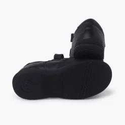 Menino Pisamonas Sapatos Escola Biqueira Reforcada Duplo Fecho