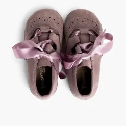 Menina Pisamonas Sapatos Estilo Inglês Criancas De Camurca