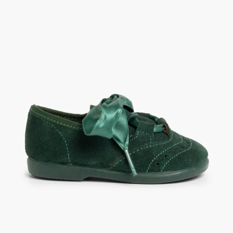 Menina Pisamonas Sapatos Estilo Inglês Criancas De Camurca
