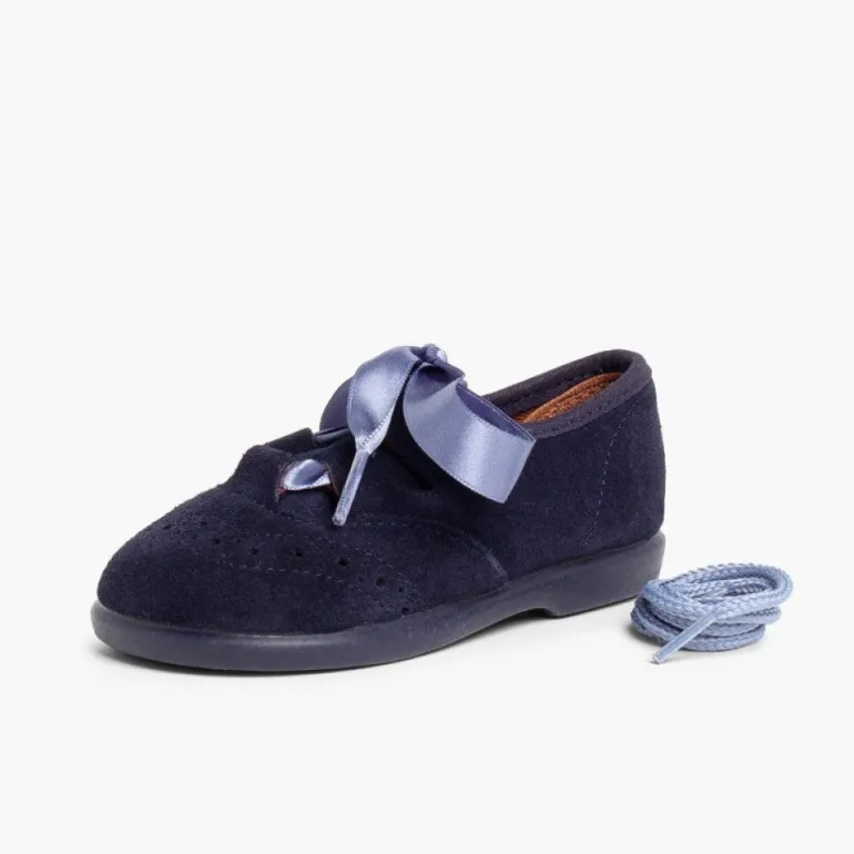 Menina Pisamonas Sapatos Estilo Inglês Criancas De Camurca