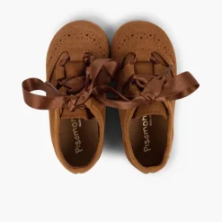 Menina Pisamonas Sapatos Estilo Inglês Criancas De Camurca