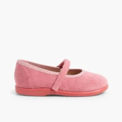 Menina Pisamonas Sapatos Merceditas Bamara Com Tiras Aderentes