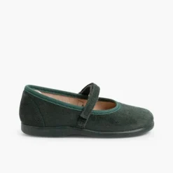 Menina Pisamonas Sapatos Merceditas Bamara Com Tiras Aderentes
