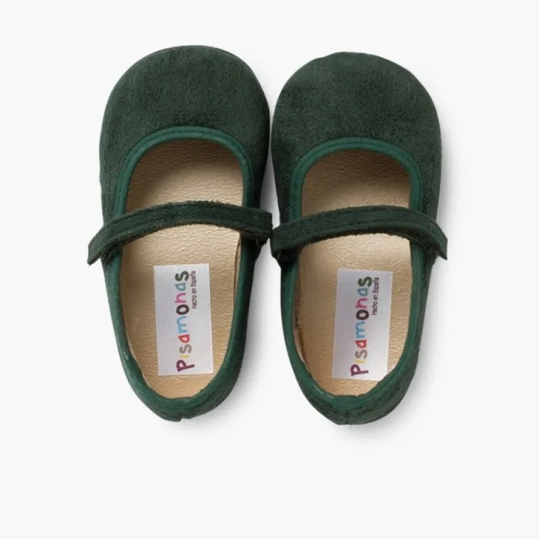 Menina Pisamonas Sapatos Merceditas Bamara Com Tiras Aderentes