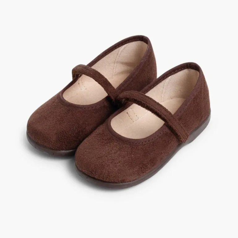 Menina Pisamonas Sapatos Merceditas Bamara Com Tiras Aderentes