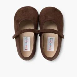 Menina Pisamonas Sapatos Merceditas Bamara Com Tiras Aderentes