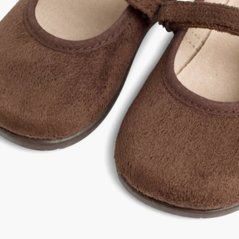 Menina Pisamonas Sapatos Merceditas Bamara Com Tiras Aderentes