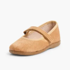 Menina Pisamonas Sapatos Merceditas Bamara Com Tiras Aderentes