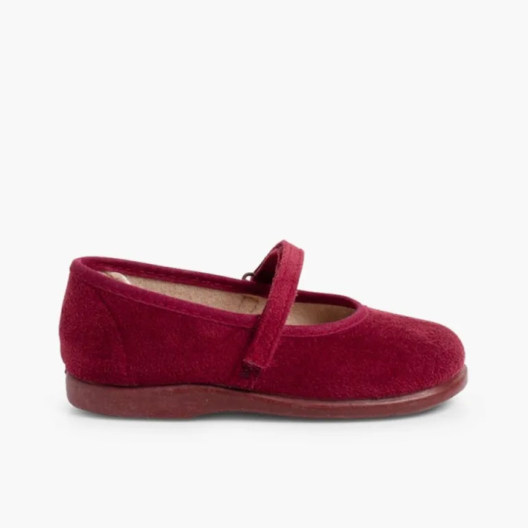 Menina Pisamonas Sapatos Merceditas Bamara Com Tiras Aderentes