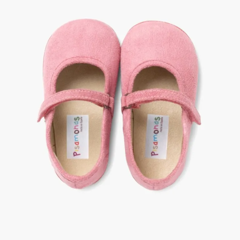 Menina Pisamonas Sapatos Merceditas Bamara Com Tiras Aderentes