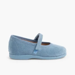 Menina Pisamonas Sapatos Merceditas Bamara Com Tiras Aderentes