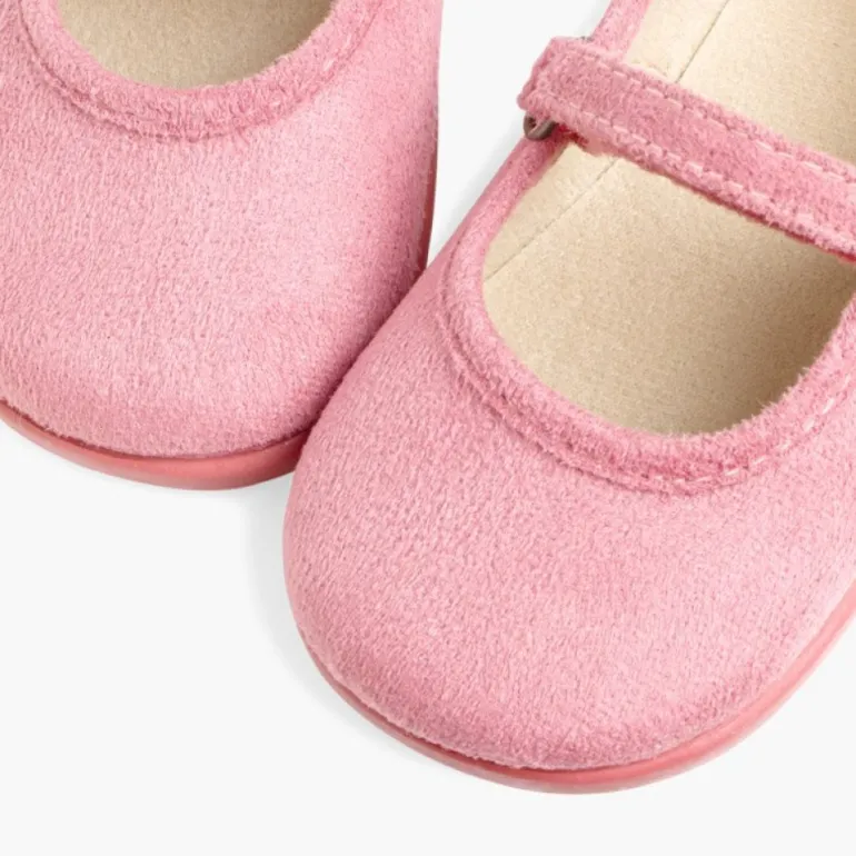 Menina Pisamonas Sapatos Merceditas Bamara Com Tiras Aderentes