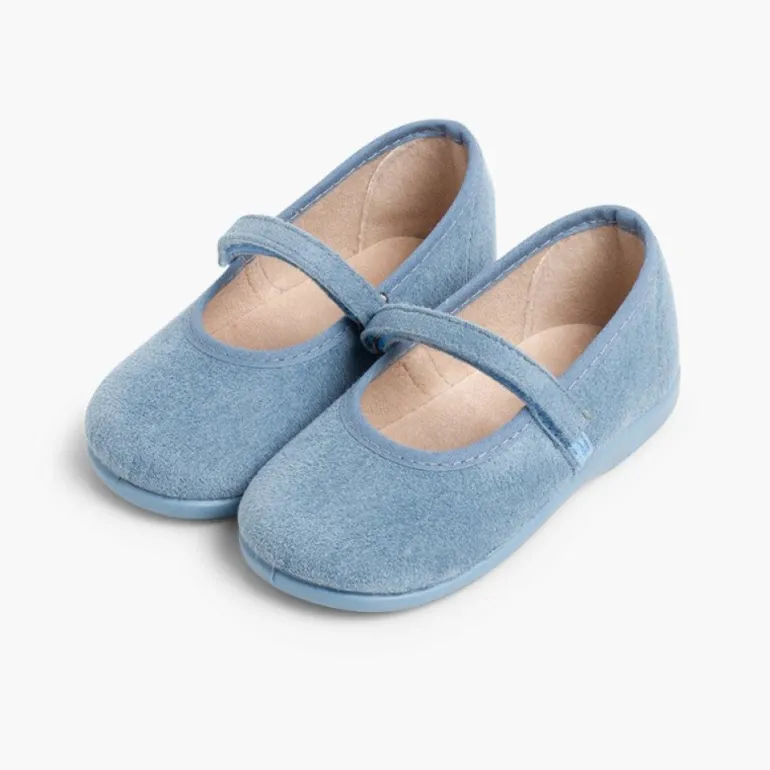 Menina Pisamonas Sapatos Merceditas Bamara Com Tiras Aderentes
