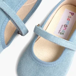 Menina Pisamonas Sapatos Merceditas Bamara Com Tiras Aderentes