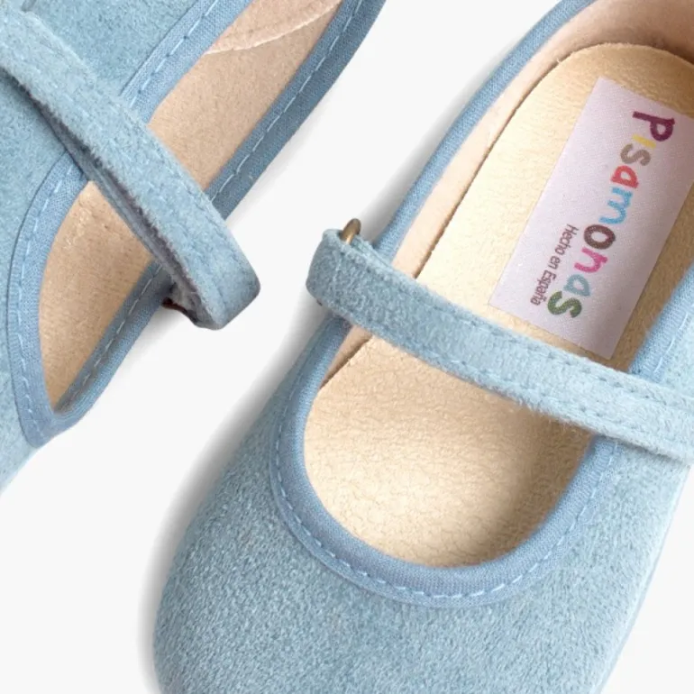 Menina Pisamonas Sapatos Merceditas Bamara Com Tiras Aderentes