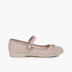 Menina Pisamonas Sapatos Merceditas Cerimónia Laco Fivela