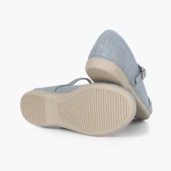 Menina Pisamonas Sapatos Merceditas Cerimónia Laco Fivela