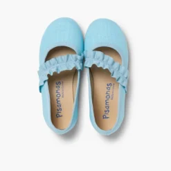 Menina Pisamonas Sapatos Merceditas Com Tira Elastica Larga