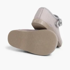 Menina Pisamonas Sapatos Merceditas De Lona Para Meninas