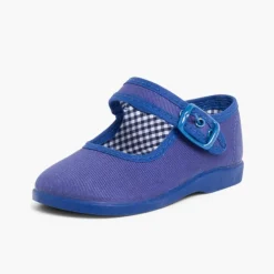 Menina Pisamonas Sapatos Merceditas De Lona Para Meninas