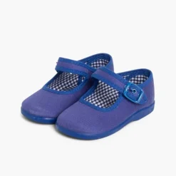 Menina Pisamonas Sapatos Merceditas De Lona Para Meninas