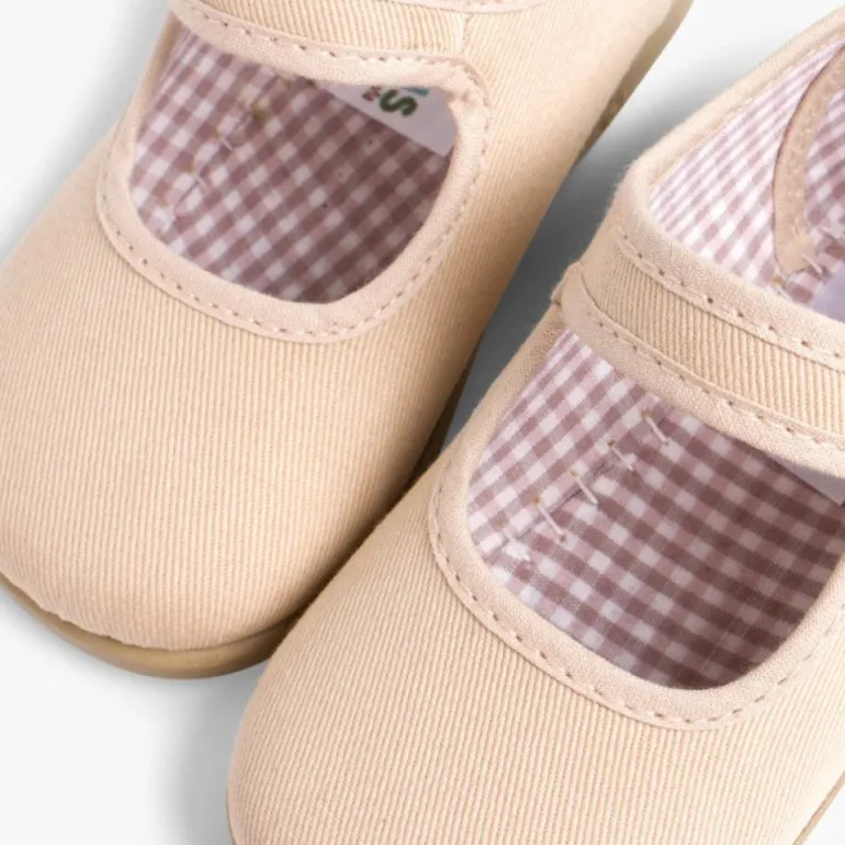 Menina Pisamonas Sapatos Merceditas De Lona Para Meninas