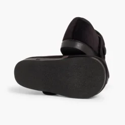Menina Pisamonas Sapatos Merceditas De Veludo Com Botao Tiras Aderentes