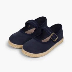 Menina Pisamonas Sapatos Merceditas Fivela Bamara E Juta