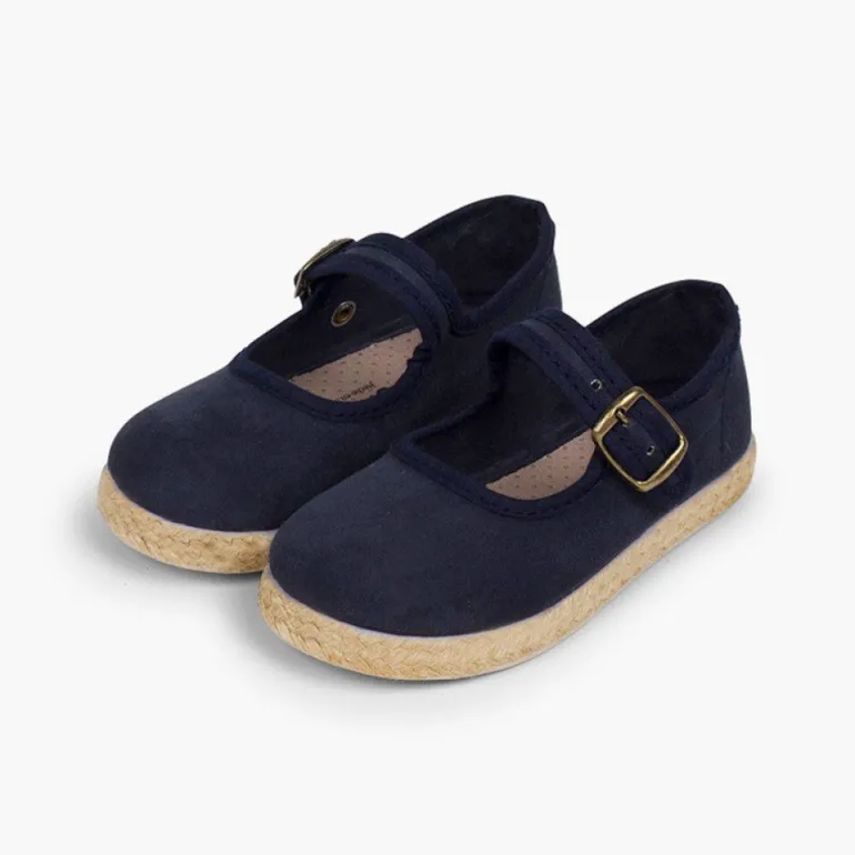 Menina Pisamonas Sapatos Merceditas Fivela Bamara E Juta
