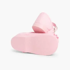 Menina Pisamonas Sapatos Merceditas Lona Laco Duplo