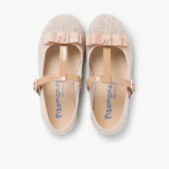 Menina Pisamonas Sapatos Merceditas Menina Tira Com Laco