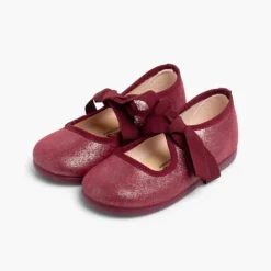 Menina Pisamonas Sapatos Merceditas Menina Com Brilho E Laco