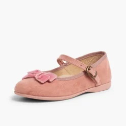 Menina Pisamonas Sapatos Merceditas Menina Fivela Laco Veludo