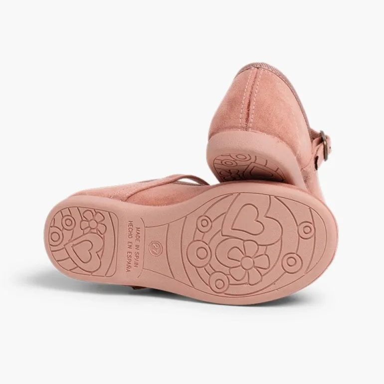 Menina Pisamonas Sapatos Merceditas Menina Fivela Laco Veludo