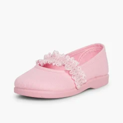Menina Pisamonas Sapatos Merceditas Menina Tira Elastica Renda