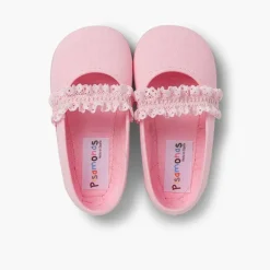 Menina Pisamonas Sapatos Merceditas Menina Tira Elastica Renda