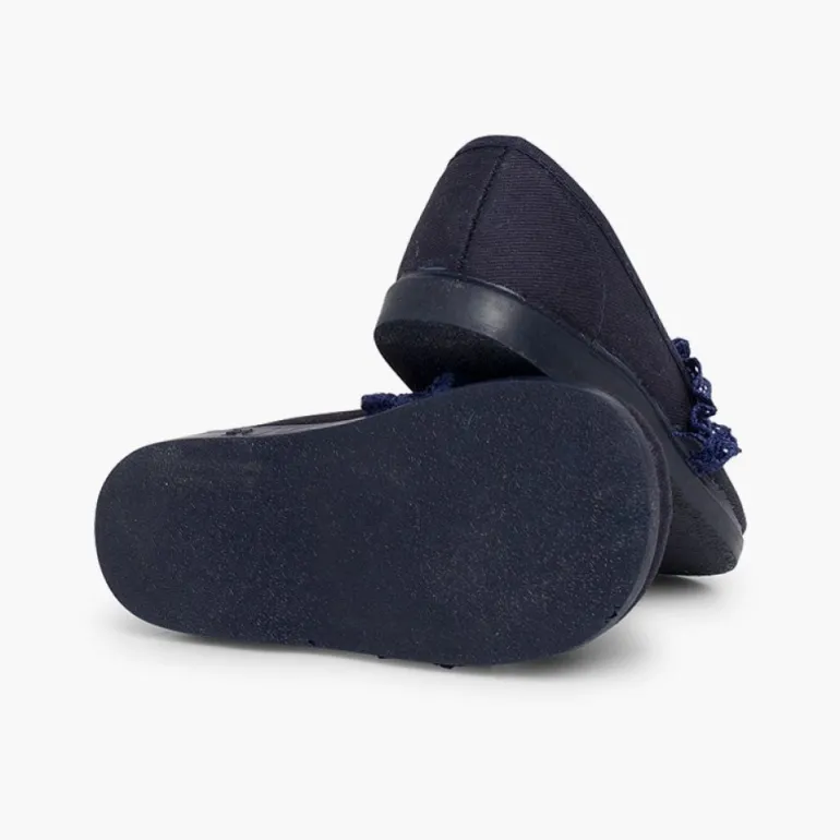 Menina Pisamonas Sapatos Merceditas Menina Tira Elastica Renda
