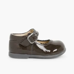 Menina Pisamonas Sapatos Merceditas Menina Verniz Fivela