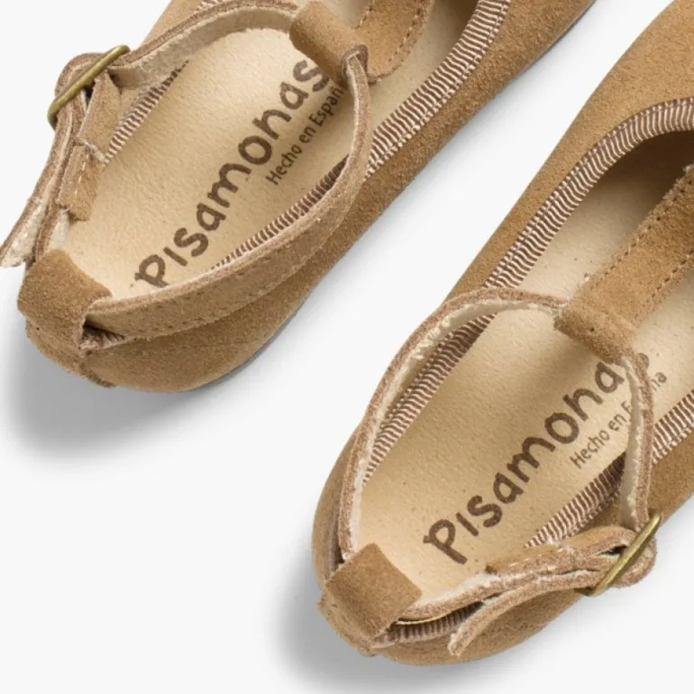 Menina Pisamonas Sapatos Merceditas Menina Camurca Com Fecho Pulseira