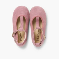 Menina Pisamonas Sapatos Merceditas Menina Camurca Com Fecho Pulseira