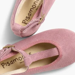 Menina Pisamonas Sapatos Merceditas Menina Camurca Com Fecho Pulseira