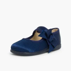 Menina Pisamonas Sapatos Merceditas Menina De Cetim Com Tiras Aderentes