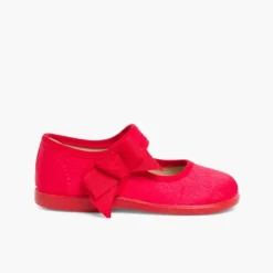 Menina Pisamonas Sapatos Merceditas Menina De Cetim Com Tiras Aderentes