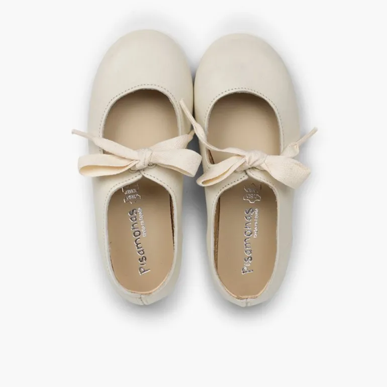 Menina Pisamonas Sapatos Merceditas Pele Fecho Laco