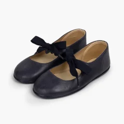 Menina Pisamonas Sapatos Merceditas Pele Fecho Laco