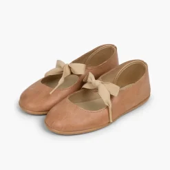Menina Pisamonas Sapatos Merceditas Pele Fecho Laco
