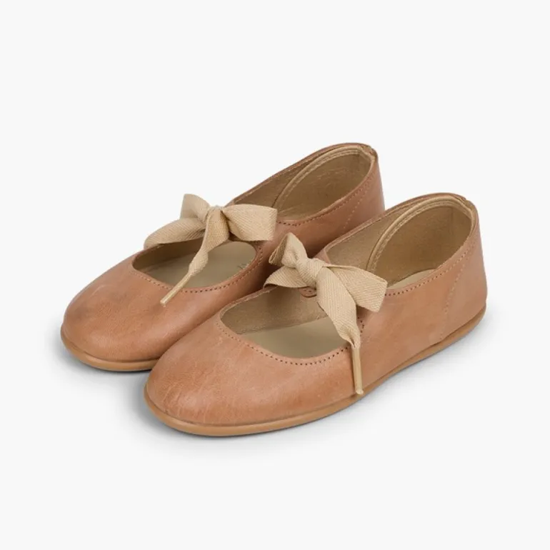 Menina Pisamonas Sapatos Merceditas Pele Fecho Laco