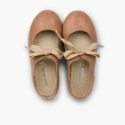 Menina Pisamonas Sapatos Merceditas Pele Fecho Laco